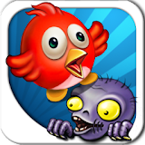 bird vs zombie icon