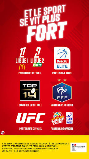 Android application Betclic Paris Sportifs screenshort