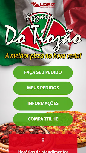 Android application Pizzaria do Tiozão screenshort