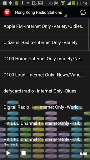 Android application Hong Kong Radio Stations screenshort