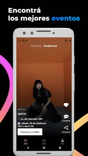 Android application chevayamos - salidas y eventos screenshort