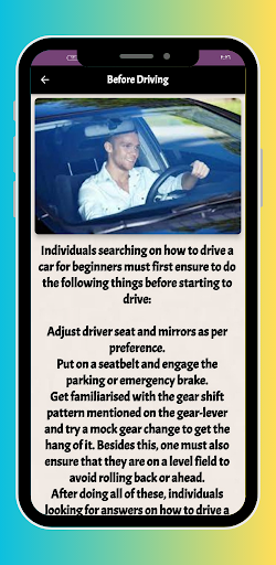 Basics of learning to drive Screen 3