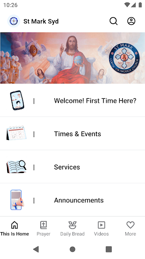 Android application St. Mark's Orthodox Church screenshort