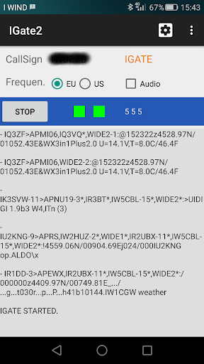 Android application IGate2 screenshort