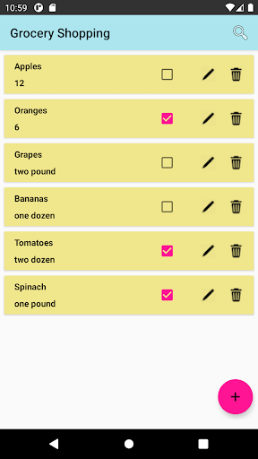 Grocery Shopping Screen 3