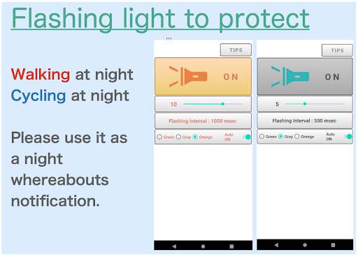 Flashing light Screen 2
