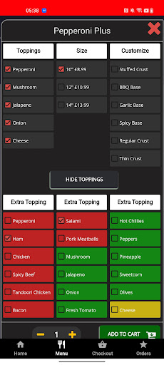 Android application Pizza Milano Rogiet screenshort