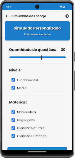 Simulados do Encceja Pro Screen 3