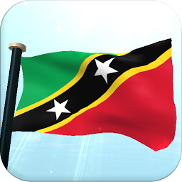 Icon image Saint Kitts and Nevis Flag 3D