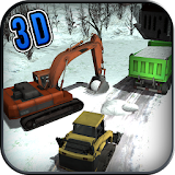 Heavy Snow Excavator Crane Op icon