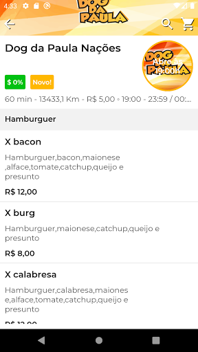 Android application Dog da Paula screenshort