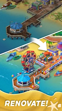 Match Town Makeover: Match 3 - Screenshot 1