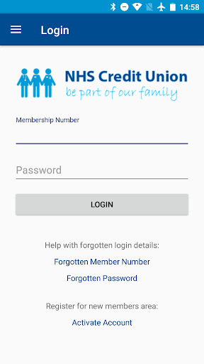 NHS Credit Union Mobile Screen 2