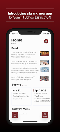 Android application Summit School District 104 screenshort