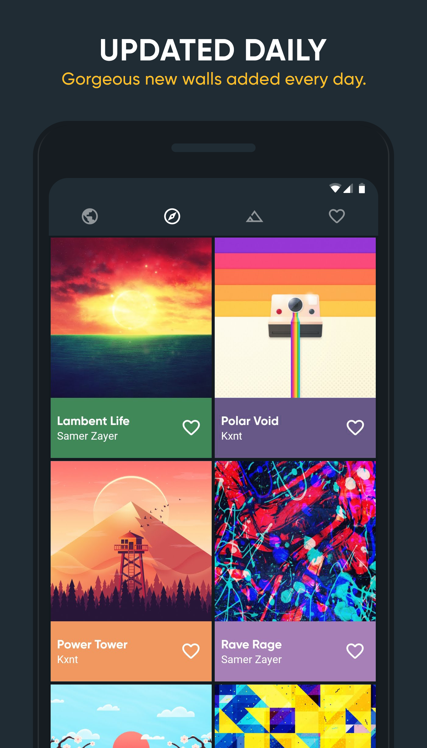 Android application Backdrops - Wallpapers screenshort