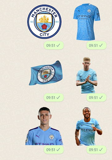 Manchester City Stickers Screen 3
