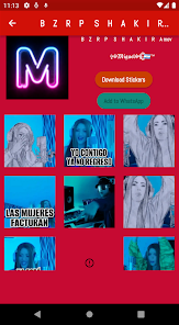 Screenshot 10 Stickers de Shakira android