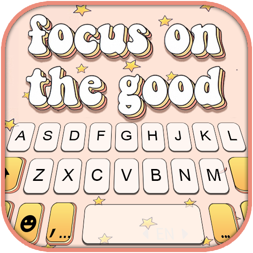 Be Positive Keyboard Backgroun logo
