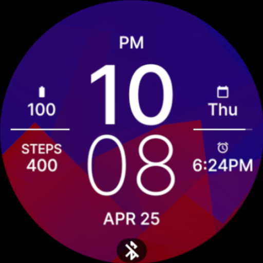Blue Red Fit Watch Face Latest Icon