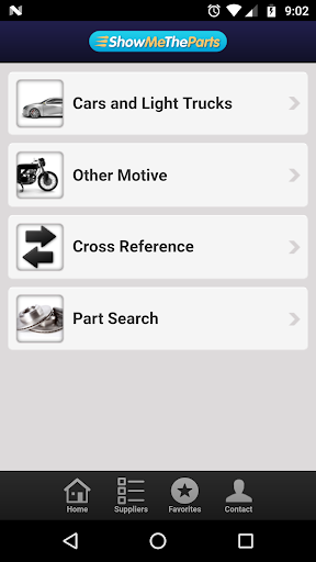 Android application ShowMeTheParts.com screenshort