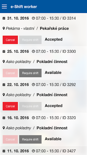 eShift Screen 2