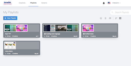 Lumapilot Cloud Display Screen 2