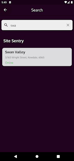 Site Sentry Screen 2