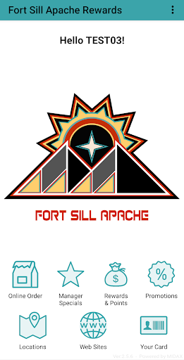 Android application Fort Sill Apache Rewards screenshort