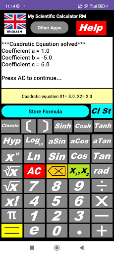 My Scientific Calculator RM Screen 2