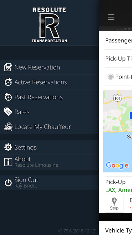 Resolute Limo VIP Travel App - 31.02.16 - (Android)