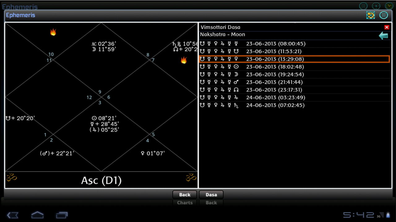 Ephemeris, Astrology Software Screenshot 17