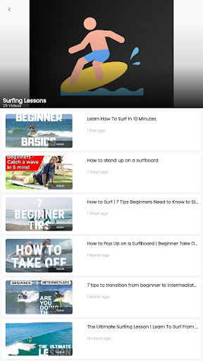 Surfing Lessons Screen 3