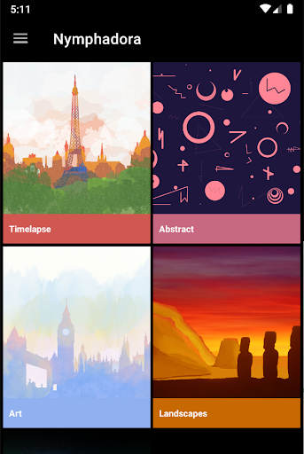 Android application Nymphadora screenshort