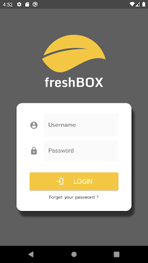 Android application Freshbox screenshort