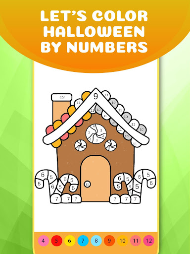Android application Glittery Halloween Coloring screenshort