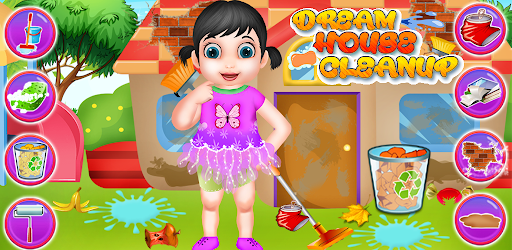 Android application Baby Doll Dream House Cleanup screenshort