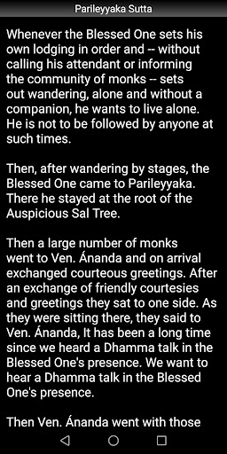 Buddhism: Parileyyaka Sutta Screen 3