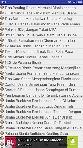Ide Peluang Bisnis Usaha Screen 2