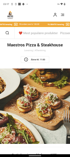 Android application Maestros Pizza & Steakhouse screenshort