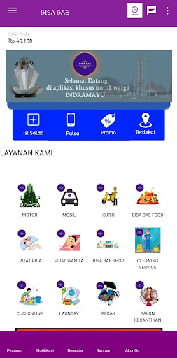 Android application BISA BAE screenshort