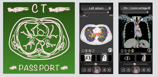 CT Passport 胸部 / CT断面図解剖アプリ / MRI