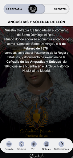 Android application Cofradía Angustias y Soledad screenshort