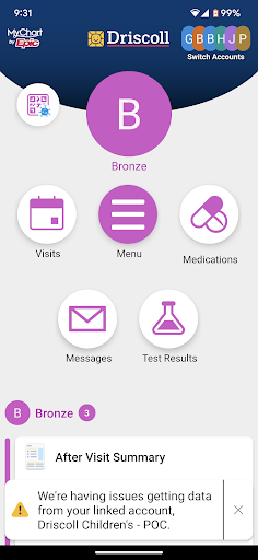 Driscoll Health System Screen 2