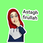 Cover Image of Download Stiker WA Hijab Muslim Cantik Islami WAStickerApps 1.6 APK