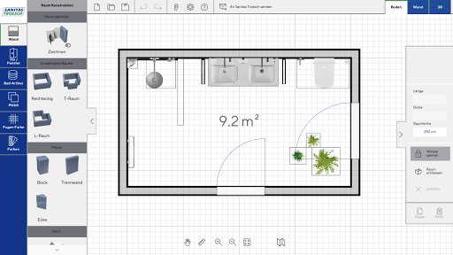 Android application MyBathroom screenshort
