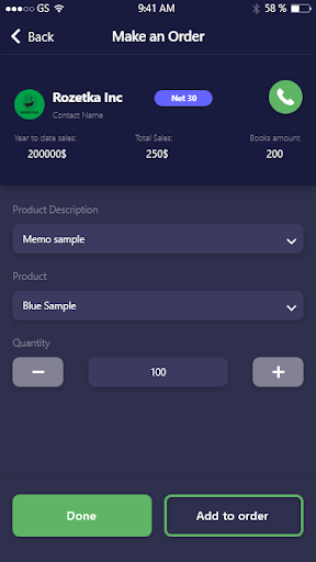 Gianti CRM Screen 3