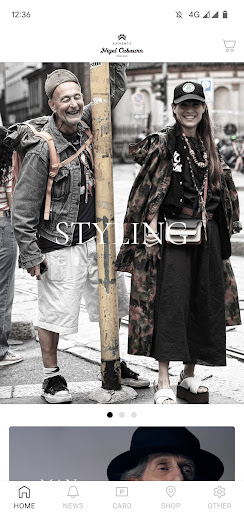 Android application Nigel Cabourn screenshort