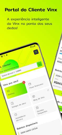 Android application Portal do Cliente Vinx screenshort