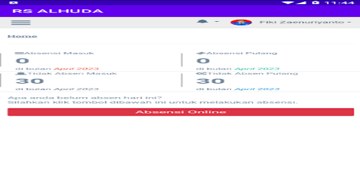 HRIS RS AL-HUDA Screen 2