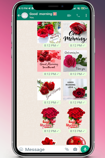 Android application Good Morning & Night Stickers screenshort
